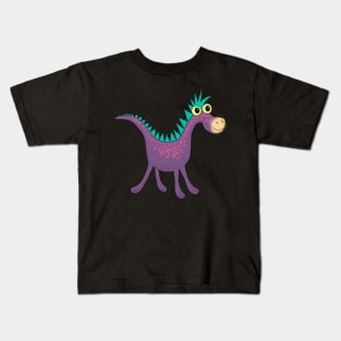 Goofisaurus. Cute dinosaur, probably the ancestor of horses and unicorns! Kids T-Shirt